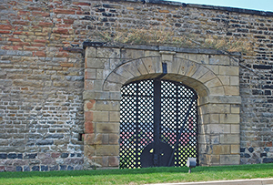 East side gate at the old Michigan State Prison in Jackson. Image by Andrew Jameson.This file is licensed under the Creative Commons Attribution-Share Alike 3.0 Unported license.