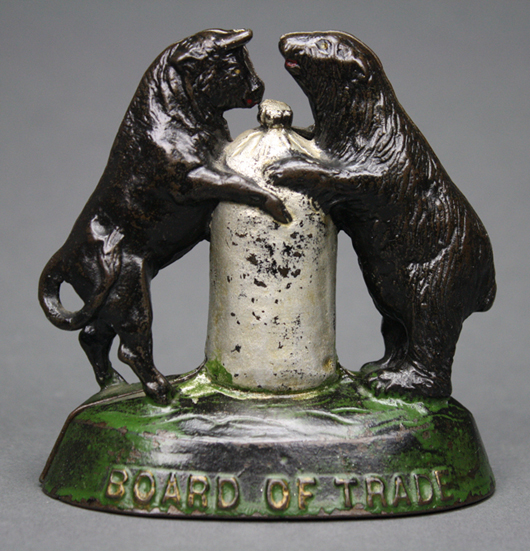 An investment icon, this Board of Trade bank is the best of the three known examples. RSL Auction Co. image