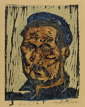 William H. Johnson (born Florence, S.C., 1901-died Central Islip, N.Y., 1970), self-portrait, graphic arts print, circa 1930-1935. Smithsonian Institution, courtesy Wikimedia Commons.