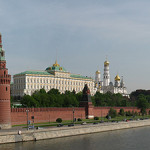 The Kremlin, Moscow. Photo by Lulmin, retouched by Surendil. Licensed under the Creative Commons Attribution-Share Alike 1.0 Generic license.