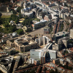 Aerial view of the European Quarter (a k a Quartier Leopold) in Brussels. Source: Quartier Europeen Bruxelles, Zinneke. Licensed under the Creative Commons Attribution-Share Alike 3.0 Unported license.