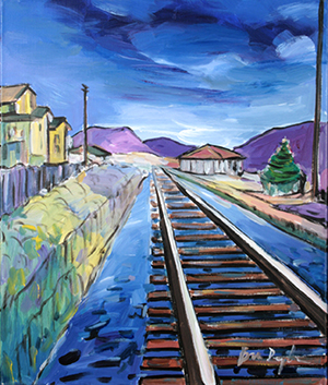 'Train Tracks' by Bob Dylan. Image courtesy of the Ross Group Inc.