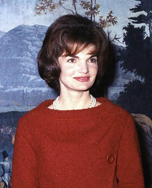 First Lady Jacqueline Kennedy in the Diplomatic Reception Room, Dec. 5 1961. Photo by Robert Knudsen, in the public domain in the United States.
