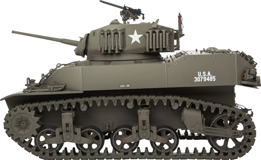 Scale model M5A1 Stuart tank by Fine Art Models, 1999, 11 x 22 x 14 inches. Estimate: $3,000-$5,000. Heritage Auctions image.