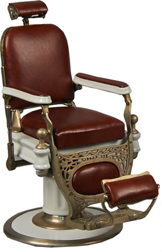 An exceptional salesman’s sample of a Kochs barber chair sold for $42,000. Victorian Casino Antiques image.