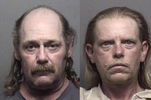 Suspects Douglas Gabel (left) and John Kasper (right). Photo courtesy of Saline County Sheriff's Office