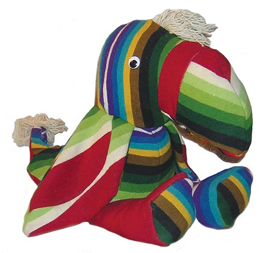 Did the auction bidder want this toy because it was made by an American Indian, or made from a collectible blanket, or just because it was a colorful toy? Whatever the reason, it sold for $115 at an Allard auction held last month in Mesa, Ariz.