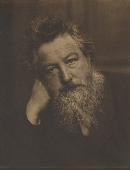 William Morris by Frederick Hollyer, 1884. Copyright: National Portrait Gallery, London.