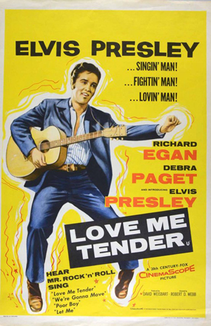 Elvis Presley made his film debut in 1956, starring in 'Love Me Tender.' Image courtesy of LiveAuctioneers.com archive.