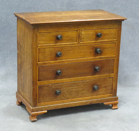 Miniature Chippendale chest. William Jenack Estate Appraisers and Auctioneers image.
