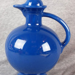 Fiesta china water carafe in cobalt. Image courtesy of LiveAuctioneers.com archive and Strawser Auctions.