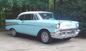 The iconic 1957 Chevrolet Bel Air. Image courtesy of LiveAuctioneers.com archive and Grand View Antiques and Auction.