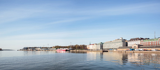 Elevated view of the Helsinki competition site from Restaurant Palace building, looking southeast. Photo: Tuomas Uusheimo.