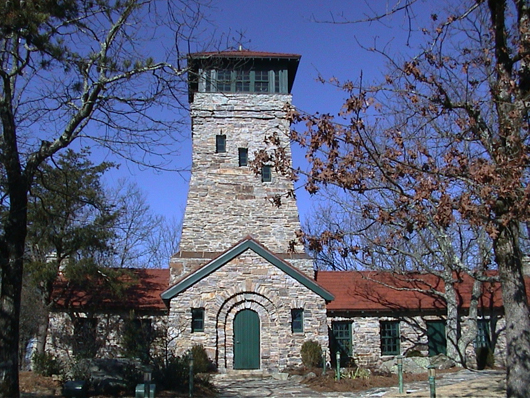 Bunker Tower atop of Cheaha Mountain, Alabama's highest point. Image by Ryan Cragun, courtesy of Wikimedia Commons.