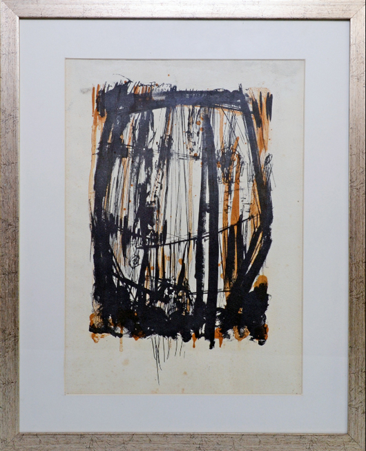 Sir Terry Frost R.A., British (1915-2003), untitled abstract, 1957. Estimate: £2,000-4,000. Ewbank’s image.