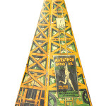 This pyramid-shaped tin lithographed can is hand-soldered. It probably was made before 1940. It sold for $4,830 at a William Morford auction in Cazenovia, N.Y., in March.
