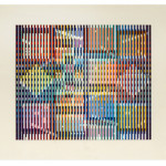 Yaacov Agam (Israeli, born 1928), ‘Paris Memory,’ verso signed, titled and inscribed ‘1969-1982,’ acrylic on aluminum corrugated panel, 21 inches x 17 3/4 inches. Estimate: $40,000-$60,000. Auction Gallery of the Palm Beaches Inc. image.