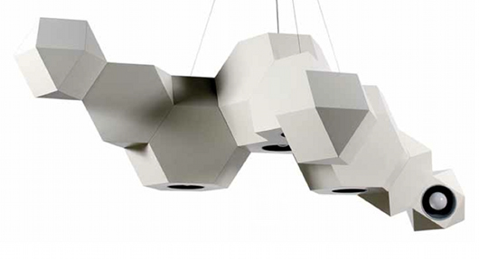 Giovanni Minelli, chandelier, white aluminum, prototype, 2008. Estimate: 4,000-5,000 euros ($5,419-$6,773). Nova Ars Auction image.