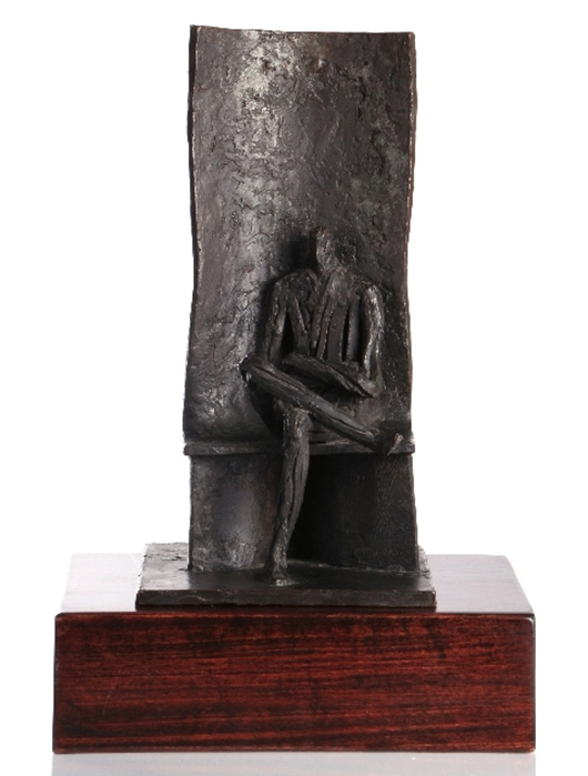 'Seated Man,' bronze, edition of 20, 11 inches x 7 inches x 6 inches. Gray's Auctioneers LLC image.