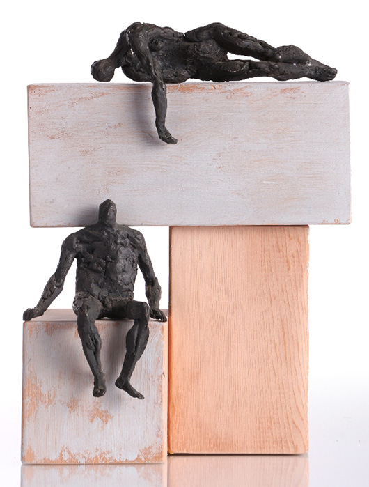 'Enigma,' bronze and wood, edition of 20, 10.5 inches x 8 inches x 5 inches. Gray's Auctioneers LLC image.