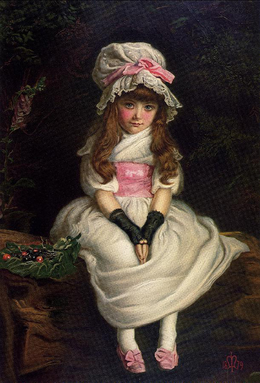 Millais' 'Cherry Ripe,' the 'mate' to 'Bubbles,' both of which were given away as Presentation Plates in 1897