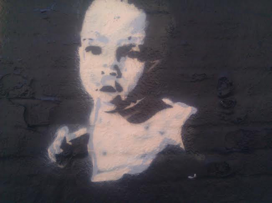 Baby, artist unknown, Mechanics Alley, New York City. Photo by Ilana Novick.