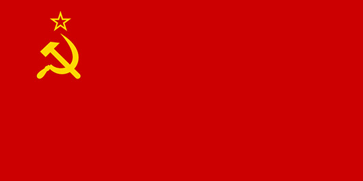 The official flag of the former Soviet Union, in use from 1923 until 1980 (last variant version)