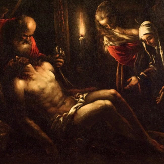 Bassano, Lamentation over the Dead Christ, 1580-82, Oil on canvas, Courtesy Bibliopathos