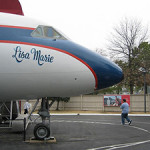 Elvis Presley's jet the 'Lisa Marie' was named for his daughter and is currently on display at Graceland. Photo by T.A.F.K.A.S., licensed under the Creative Commons Attribution-Share Alike 3.0 Unported license.