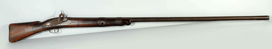 ‘Punt’ or ‘market’ gun popular in late 19th/early 20th century for commercial hunting of waterfowl on the Chesapeake Bay and Susquehanna River, est. $8,000-$12,000. Morphy Auctions image