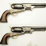 Pair of 1857 Colt Walker Type 3 Dragoons, consecutive numbers, purchased by a Pennsylvania man who later served in an Ohio regiment in the Civil War, est. $45,000-$60,000. Morphy Auctions image