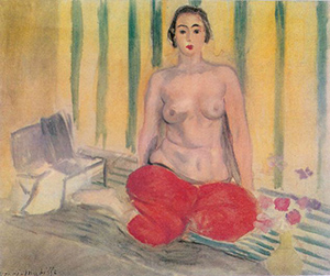 Henri Matisse (French, 1869-2004), 'Odalisque in Red Pants,' painted in 1925, now back in the hands of its rightful owner, the Caracas Museum of Contemporary Art in Caracas, Venezuela.