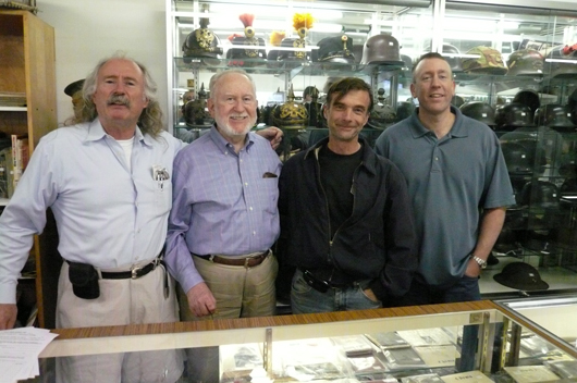 From left: John Tkachuk (a dealer and researcher of colonial-era documents), Ray Zyla (owner of Mohawk Arms, Inc.), Igor Folomeyev (a dealer-collector from Moscow) and Mark Zyla (Ray's son). Mohawk Arms image