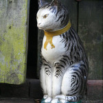 This charming life-size painted chalk figure of a cat was made in America. Price: Upwards of £5,000. Image courtesy of John Shepherd and Erna Hiscock.