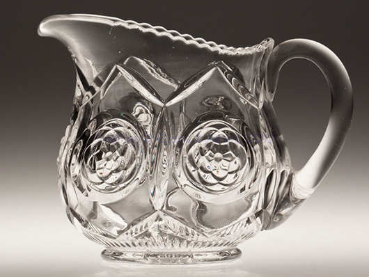 Duncan & Miller No. 50 Block and Rosette water pitcher, early 20th century, 7 inches high. Image courtesy of LiveAuctioneers.com Archive and Jeffrey Evans & Associates.