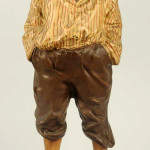 Bradley & Hubbard cast-iron ‘Whistling Jim’ doorstop, 16¼ inches tall, est. $10,000-$15,000. Morphy Auctions image