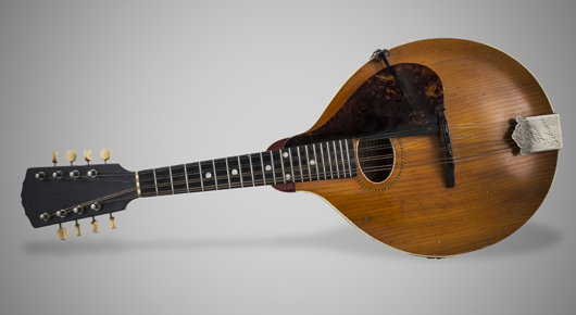 Gibson Style A mandolin, circa 1910, serial number 23926. Estimate: value $1,000-1,500. Capo Auction Fine Art and Antiques image.