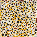 One of James Packer's particular interests is Australian indigenous art. Shown here is a work by Harry Tjutjuna titled 'Kunakaku Mana Kuliningi' (2007). Est. Aus$2,000-$3,000. To be auctioned July 22, 2014. Image courtesy of LiveAuctioneers and Mossgreen Auctions.