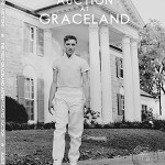 The cover of the printed catalog for the Aug. 14 'Auction at Graceland' features a photo of Elvis Presley in front of his beloved Memphis home, Graceland. Photo Courtesy of Graceland, Memphis, TN.