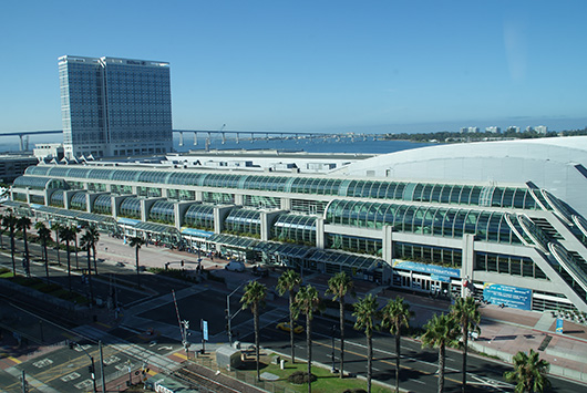 San Diego Convention Center, site of Comic-Con International: San Diego, which kicked off with Preview Night on Wednesday, July 23, and continues through Sunday, July 27. Photo by D.G. Amas.