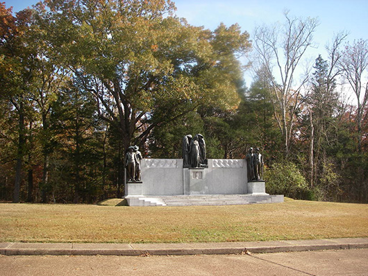 An existing Confederate monument at the Shiloh National Military Park. Image by Halpaugh. This work is licensed under the Creative Commons Attribution-ShareAlike 3.0 License.