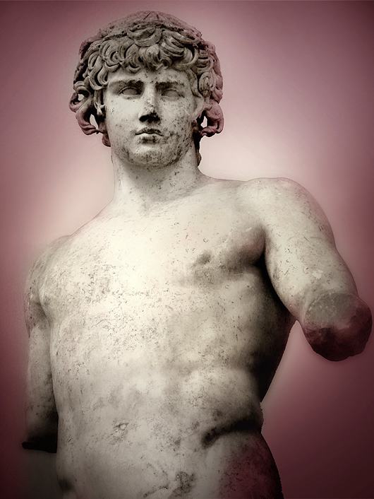 'Antinous,' an example of Roman Hellenistic sculpture at the Delphi Archaeological Museum in Greece. Image by Ricardo Andre Frantz. This file is licensed under the Creative Commons Attribution-ShareAlike 3.0 Unported License.
