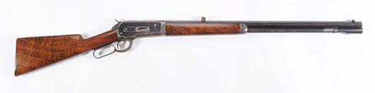 Winchester Model 1886 Takedown .45-.90 caliber rifle, $7,800. Morphy Auctions image