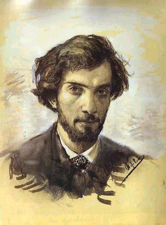 Self-portrait of Russian artist Isaac Levitan. Image courtesy of Wikimedia Commons.