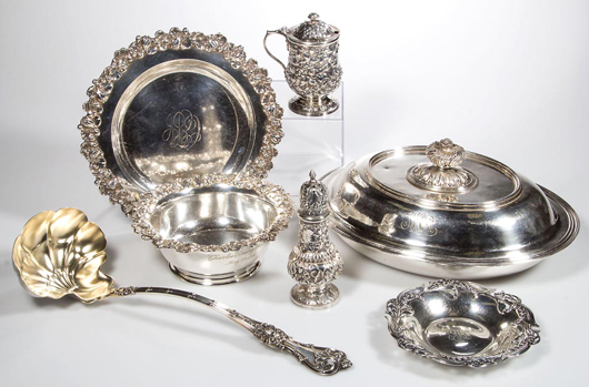 From a large selection of 19th and 20th century silver. Jeffrey S. Evans & Associates image.