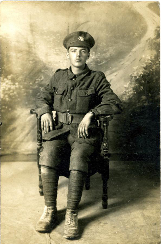 Private Edwin Proudlove, 8th Cheshire Regiment.