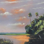 A Florida Highwaymen painting by Al 'Blood' Black. Image courtesy of LiveAuctioneers.com Archive and Burchard Galleries.