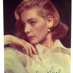 Actress Lauren Bacall. Image courtesy of LiveAuctioneers.com Archive and The Written Word Autographs.