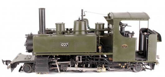 World War I 2-6-2 Side Tank Locomotive No. 1227. Estimate: £3,000-£4,000. Dreweatts & Bloomsbury Auctions image.