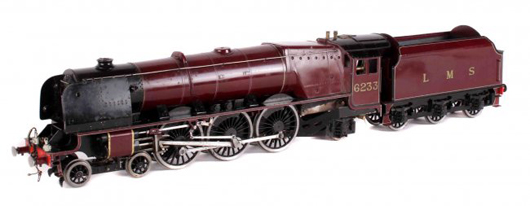 Locomotive No 6233 Duchess of Sutherland. Estimate: £1,000-£1,500. Dreweatts & Bloomsbury Auctions image.